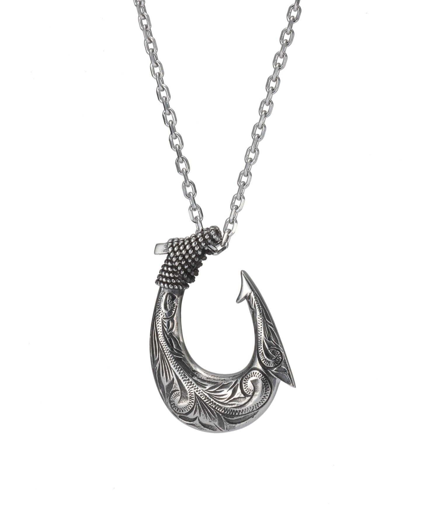 

Necklace stainless steel allergy [Lion Heart] [Limited release] “HAWAIIAN” necklace/Surgical (metal compatible) срібний