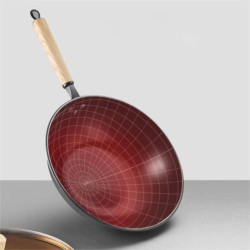 KOBACH 32cm Uncoated Refined Iron Wok