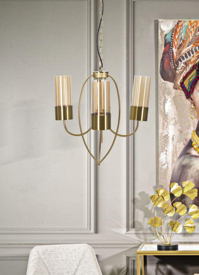 Ceiling Lamp Versailles 3 Lights Cm Ø 60X103