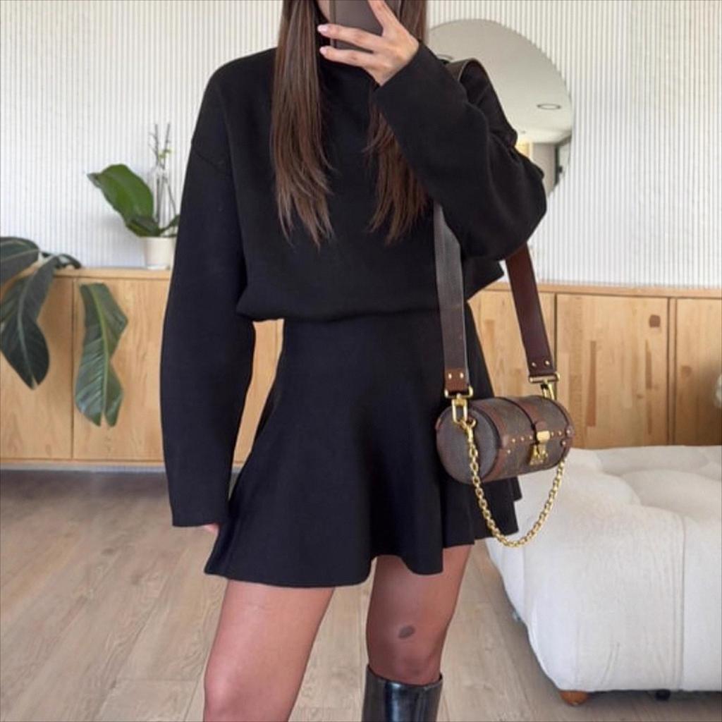 JKASHDK Women's Fashion Casual Spring Autumn Solid Color Print Long Sleeve O-Neck Trousers Pants Suits