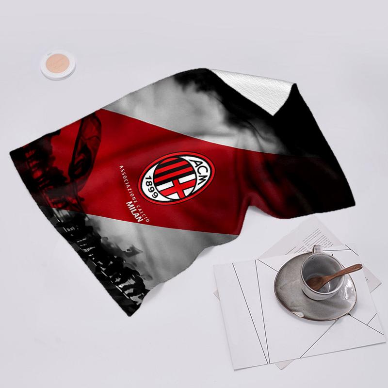 proof beach towel with Associazione Calcio Milan pattern - soft,absorbent,quick-drying,machine washable - perfect for swimming,camping,bathing
