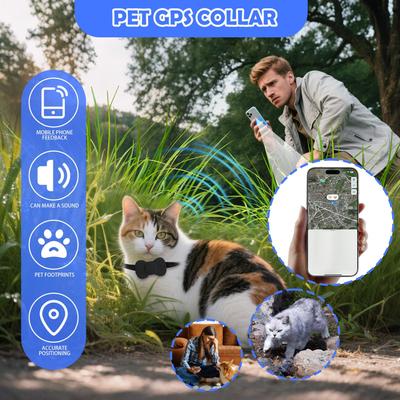 Gps Collar For Cats Pet Gps Locator Accurate Electronic Animal Locator Anti-Lost Tag For Dog Kitten Luggage Kids Key Watch Pet