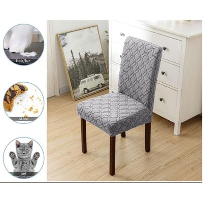 High Elastic Universal Chair Cover Jacquard Washable Dining Chair Slipcover Thickened Removable Chair Protector for Home Kitchen