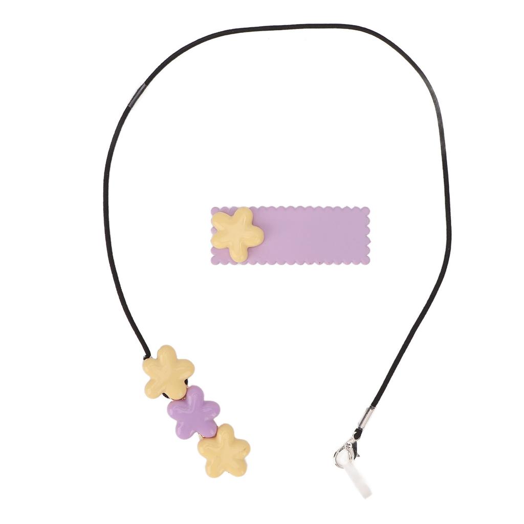 Hearing Aids Clip Prevent Loss Cute Flowers Flexible Portable Hearing Aid Lanyard Protector for Children Monaural