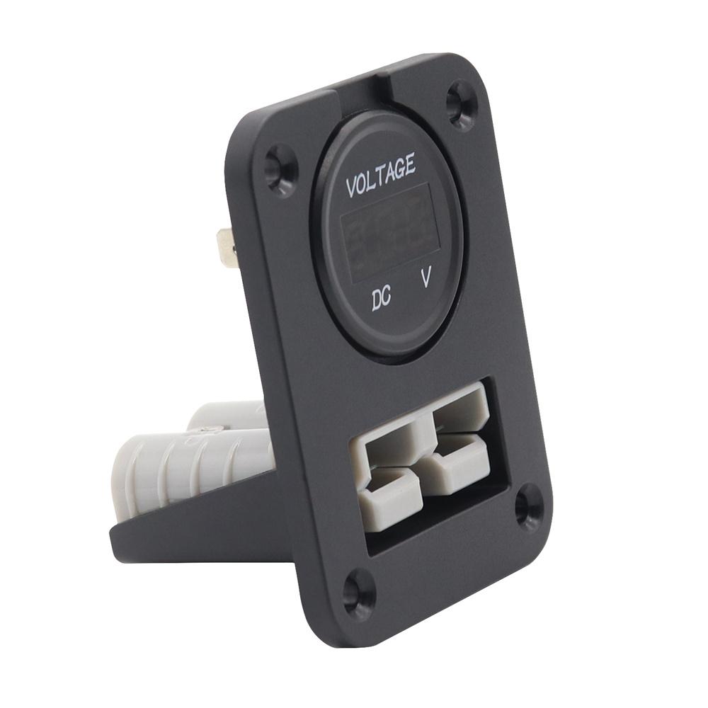 50 Amp Plug Socket  With Voltage Meter Flush Mount Recessed Plate
