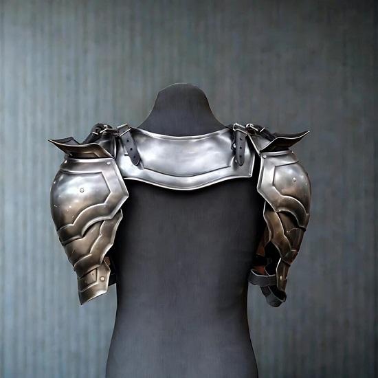Medieval Shoulder Guard Armor Knight Larp Reenactment Halloween Prop Costume Cosplay