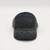 Supreme Leather Applique 6-Panel Black
