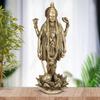 Lord Vishnu Idol Standing On Lotus, God Vishnu Murti For Home Decor - 12 Inch