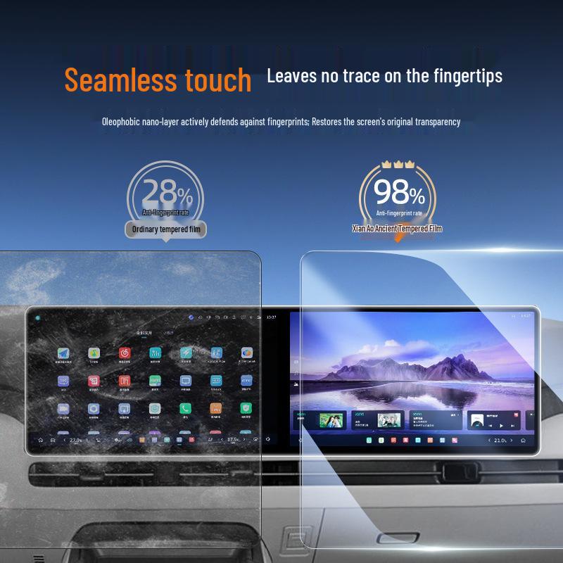 Tempered Glass Screen Protector for Weipai Gaoshan 8, 9 Car Navigation - Fits 25 Models.