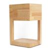 Lampe Chauffe-Bougie Parfumée Fonte de Cire Parfumée Dimmable Lanterne Chauffe-Bougie en Bois pour Chambre