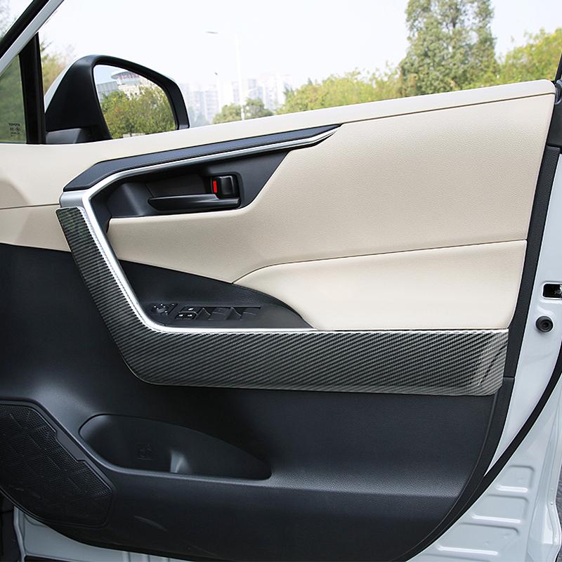 For Toyota RAV4 XA50 2019-2024 2024 2024 2024 RAV 4 Hybrid ABS Car Interior Door Armrest Bowl Panel Cover Strip Trim Stickers