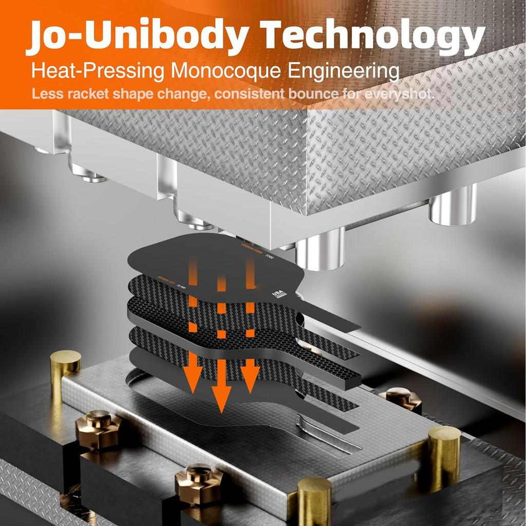 T700 16MM Enhanced Sweet Spot & Control & Power Anti-slip Grip Carbon Fiber Frosted Surface Pickleball Paddle