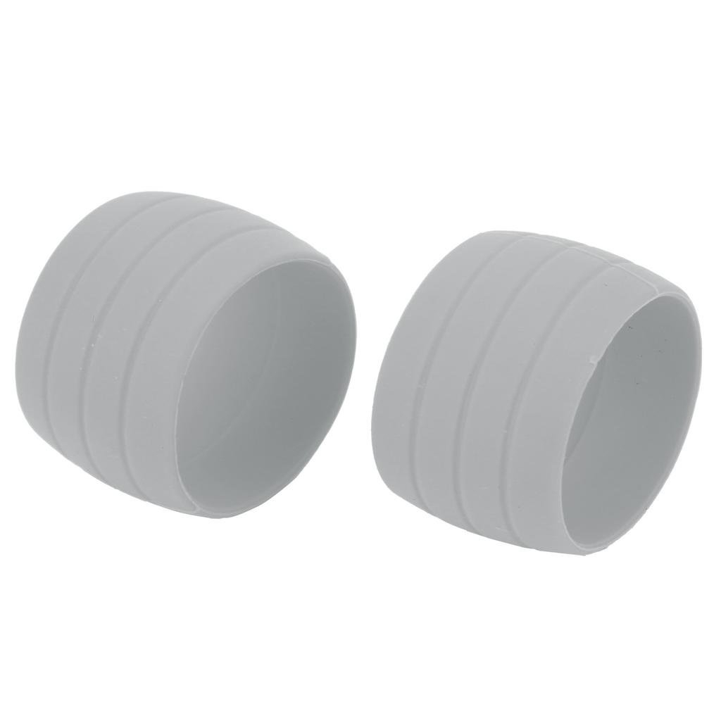 Bike Silicone Elastic Strap Fixing Ring AntiSkip Plugs Strap Loops for Road Bike Bar Tape(Gray )