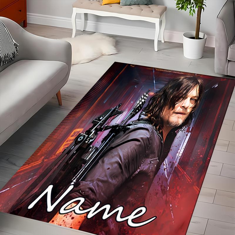 Custom Personalization The Walking Dead Area Rug - Perfect For Kitchen, Bathroom,Laundry Room Decor Large Size Available,Gift All Seasons