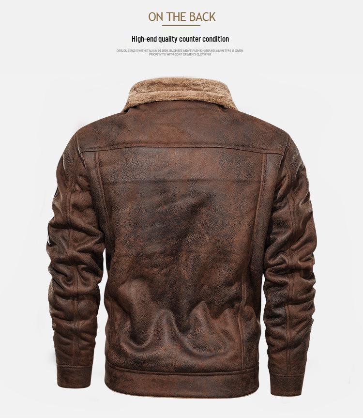 WWII US Air Corps Flying Tigers Leather Shearling Jacket for Military Enthusiasts