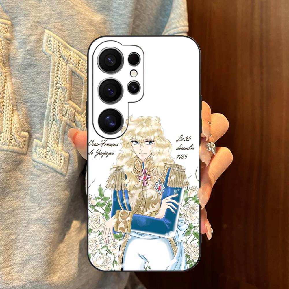 Rose Of V-Versailles Lady Oscar Phone Case For Samsung S 24 Fe 25 Ultra Plus 20 Lite 21 30 22 23 24 22 Ultra 5G Fundas