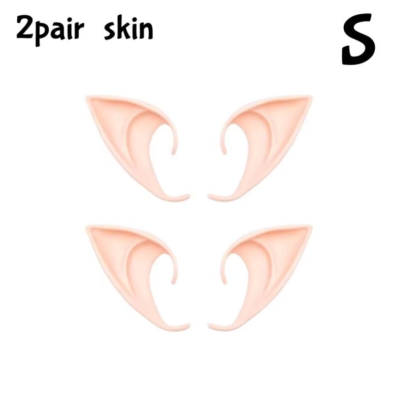 Cosplay Angel Elf Ears Silicone Fairy Vampire Ear DIY Themed Party Costume Accessories Halloween Christmas Decor Photo Props