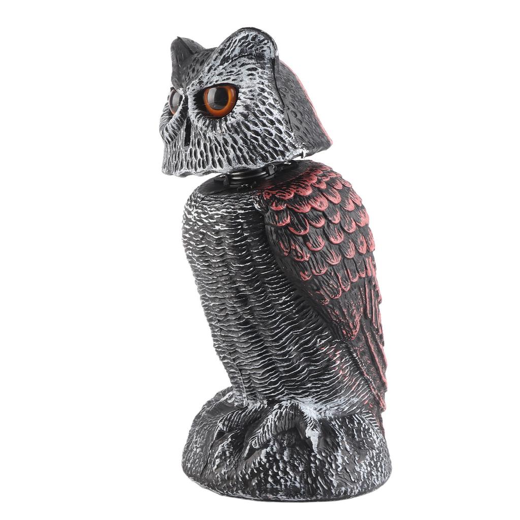 Kunststoff Schütteln Kopf Eule Lockvogel Zu Erschrecken Vögel Weg Vogelscheuche Gefälschte Eule Outdoor Garten Dekoration