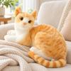 3D Simulation Cat Soft Doll Realistic Lying for Kids, Bedroom, Reading Corner,