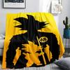 Coperta in Flanella con Stampa Personaggi Dragon Ball, Alta qualità Confortevole per Tutte le Stagioni, Arredamento per la Casa, Calore e Comfort, Perfetta per Regali di Natale
