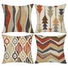 Geometric Pattern Printed Pillow Cover , Home Decoration Cushion Cover