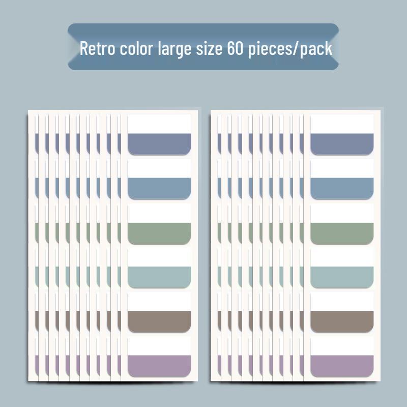 Colorful Transparent Writable Index Tabs and Memo Stickers for Students