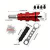 Durability Rivet Guns Adapter with 100Rivets AntiCorrosion Coating Reverse Drill Function for DIY Projects Easy Processing