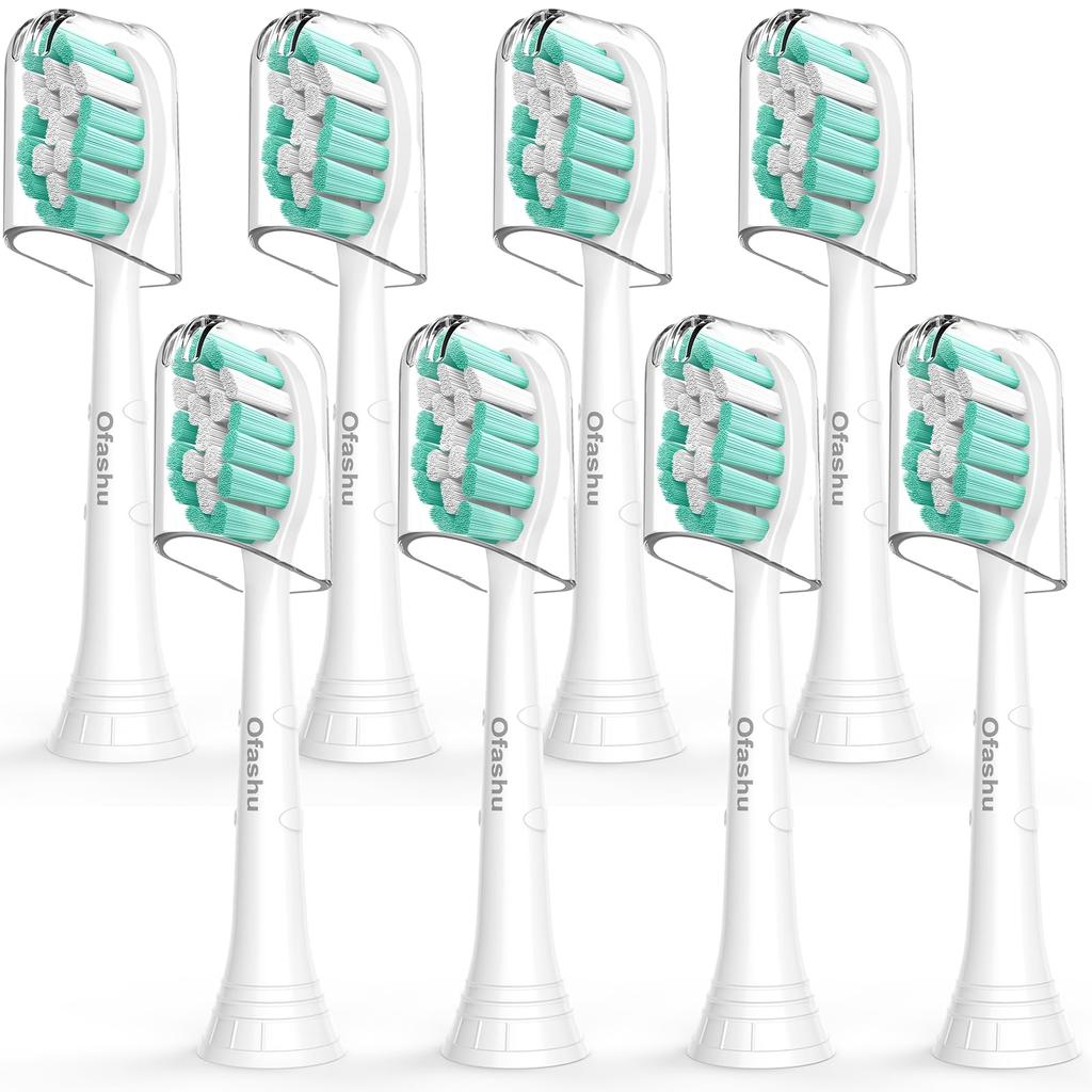 Ofashu Replacement Brush Heads for Philips Sonicare Electric Plaque Regular with Hygiene for Home and Travel Use Toothbrushes, Removal, Size, Cover,