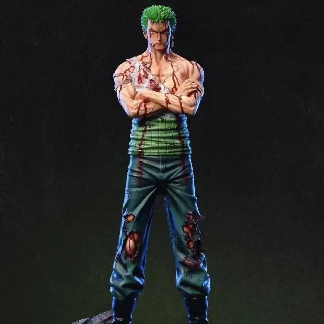 30cm One Piece Anime Figure Roronoa Zoro Luffy Vinsmoke Sanji Stand Posture Pvc Statue Action Figurine Model Collection Toy Gift