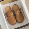Women's Plus Size Birkenstock 2026 Suede Slip-on Flats - Retro Casual, Closed-Toe for Spring & Autumn