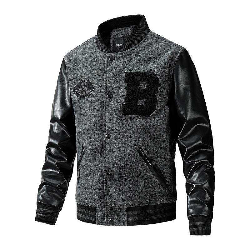 Men's Sports Jacket Baseball Collar European and American Fashion Trend Outerwear Men's Clothing