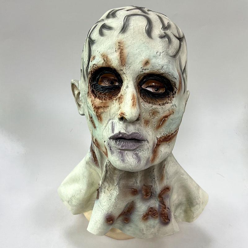 Masque de Zombie pour Évasion d'une Pièce d'Horreur One size fits all adults beige