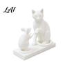 Cat Mouse Design 3D Printed Modern & Sculpture Minimalist Animal Interaction Desk Decor Matte Art Table Decor Collectible Figurine Stable