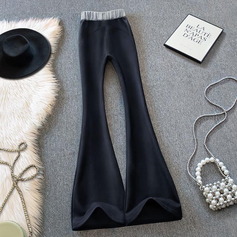 Women's High-Waist Slim-Fit Flared Casual Pants