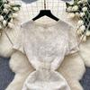 Summer Small Size Women Embroidery Flower Sequined Slim Bodycon Student Princess Party Dresses For Graduation