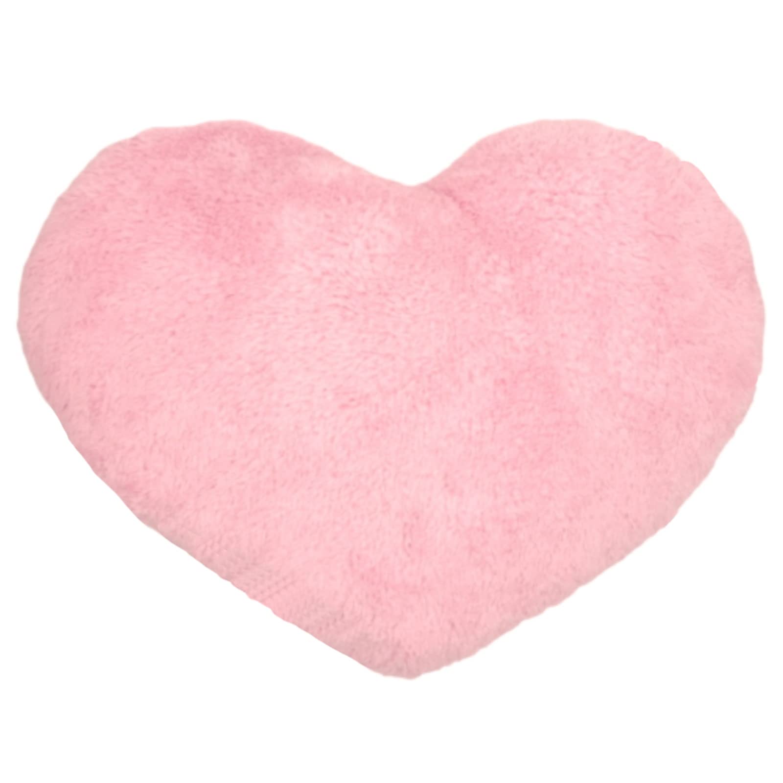 

(APOSITV) Heart Cushion, Soft, Fluffy, Red, Pink, Blue, Soothing Sofa (Pink)