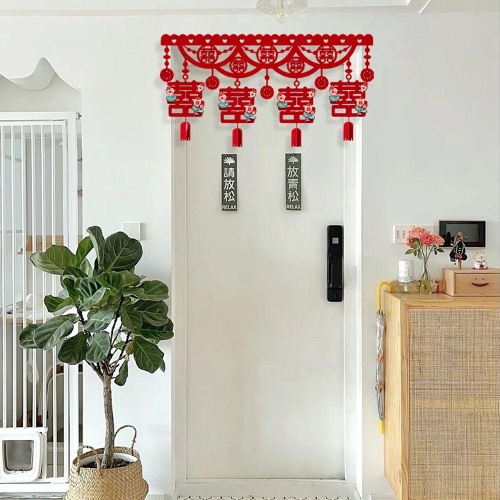 Chinese Style Hanging Banner Non-woven Wall Ornaments Wall Hanging Pendant  Curtains Decor