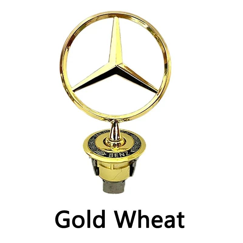 1pcs 44mm 57mm 74mm Metal For Mercedes Benz Front Hood Bonnet Head GLA GLB GLC GLE E200 E260 E300 Car Badge Emblem Accessories