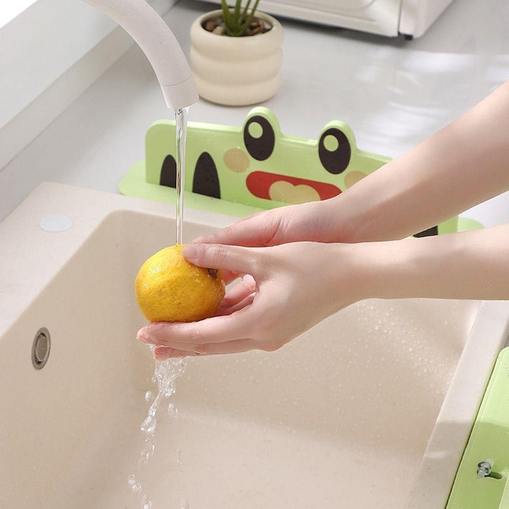 Frog Water Baffle Plate Kitchen Sink Water Baffle Bar Waterproof Screen for Kitchen Gadget
