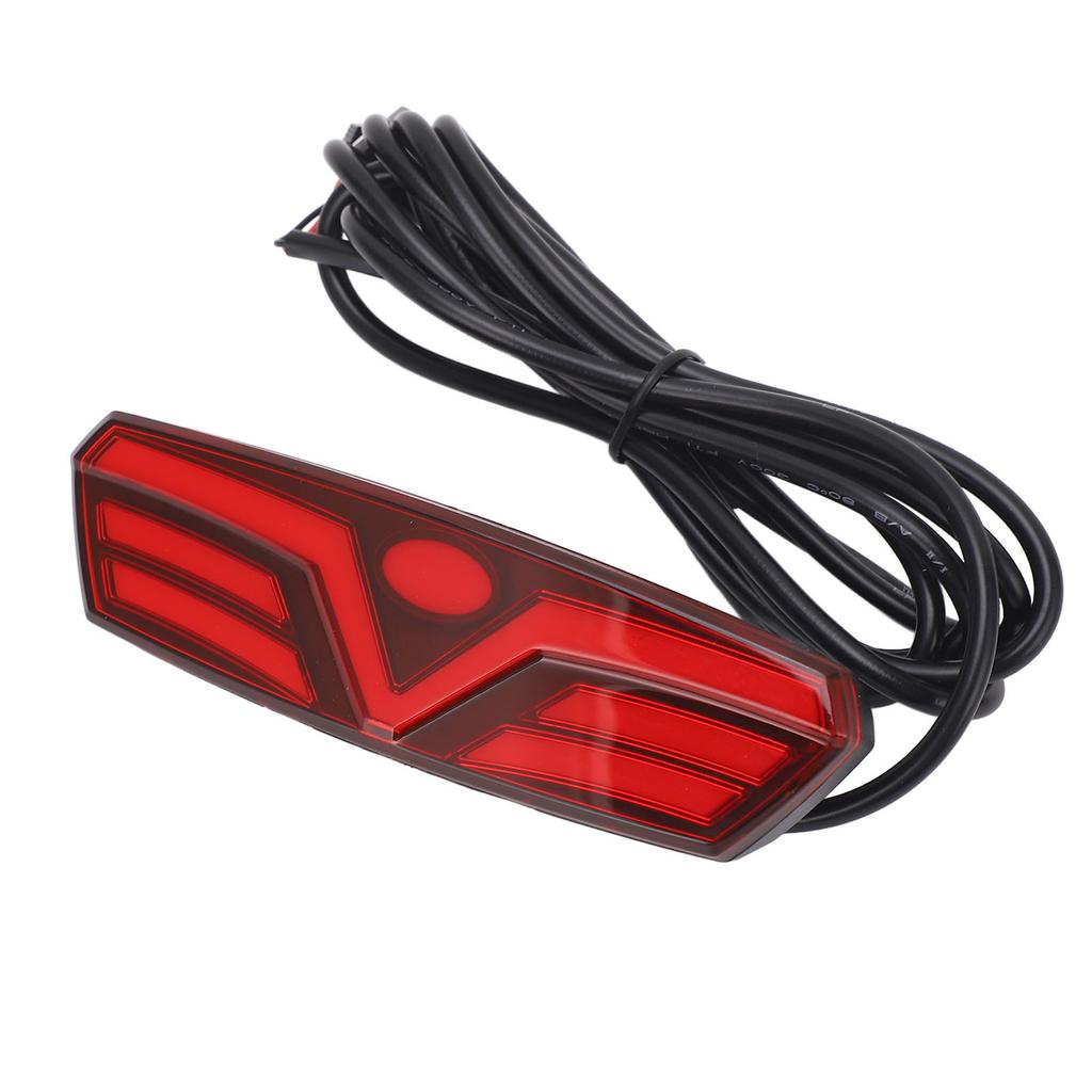 Electric Bike Brake Rear Light High Brightness Energy Saving LED Bicycle Brake Warning Lamp 48V Common Connector