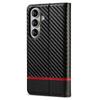 LC.IMEEKE For Samsung Galaxy S26/S26 Pro Wallet Case Carbon Fiber Texture Leather Phone Cover