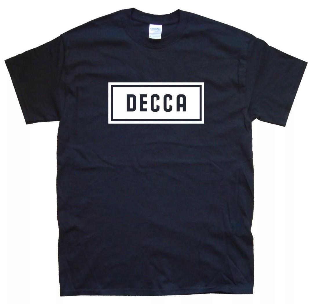 DECCA RECORDS T-SHIRT All sizes S M L XL XXL colours Black, White NEW S разноцветный