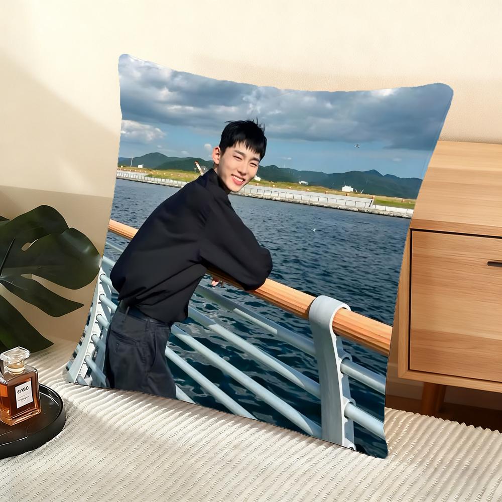 Seo Bumjune Actor Cushion Cover Silky Short Plush Home Sofa Cushion Cover - Invisible Zipper Home Decoration