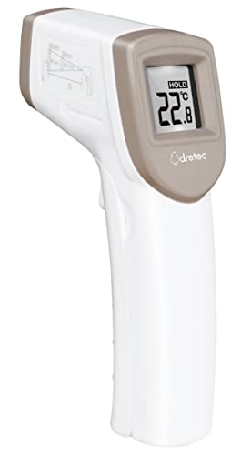 dretec (DRETEC) Infrared Thermometer, Cooking Thermometer, Non-Contact Thermometer for Cooking, Measures Temperature Without Touching, Suitable for Fr