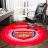 1pc A-Arsenal Carpet, Round Rug, Comfortable, Suitable for Entryways, Living Rooms, Office, And Bedrooms, Christmas Decoration