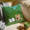 Cushion Cover Washed Linen Soft Breathable Decorative Case for Sofa Home Pillow cover DDinotaeng
