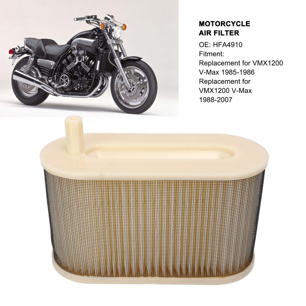 Motorcycle Air Filter Element HFA4910 High Filtration Efficiency Replacement for VMX1200 V‑Max