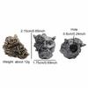 Half Skull Face Head Sculpture Brass Knife Beads EDC Outdoor DIY Paracord Woven Bracelets Charms Lanyard Hangings Accessories