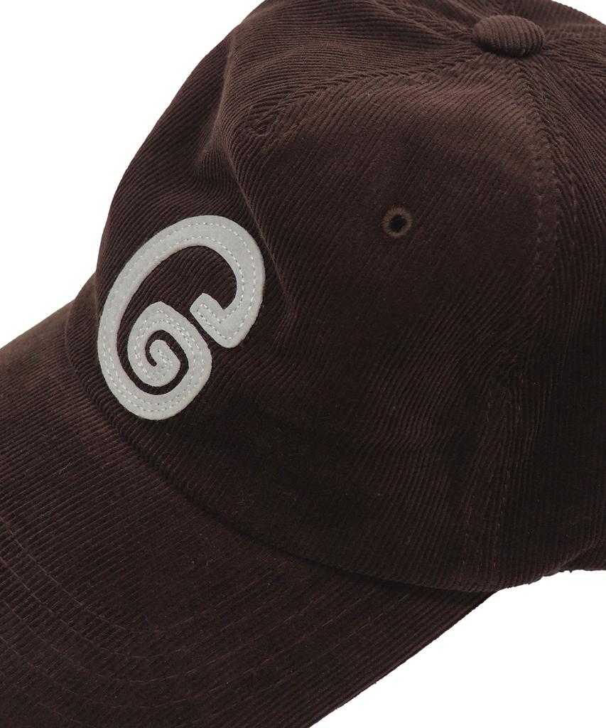 1011 GALLERY G Logo 5Pannel Corduroy Cap - Brown