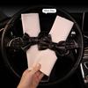 Bow Tie Car Seat Belt Cover Personalized Leather Style Four Seasons Shoulder Protector Women's Car Seat Belt Cover Fashion